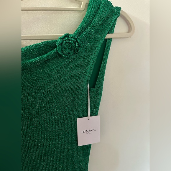 Runaway the Label Silvia Dress Emerald Green / Quality Fabric / XXS Gown Maxi - Picture 6 of 8